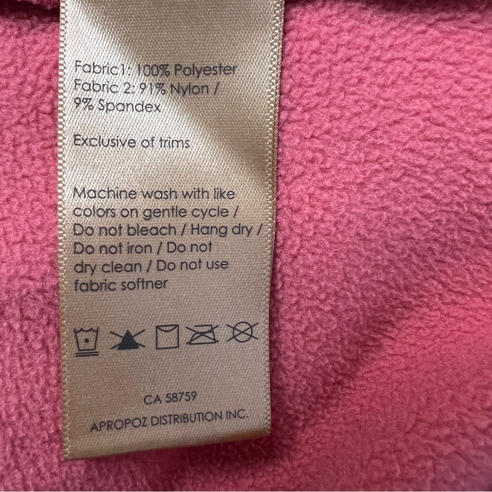 Indyeva Polartec Full Zip Fleece Jacket Pink Outdoor Hiking Womens Size Medium - Picture 9 of 10